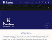Tablet Screenshot of preston-international.com